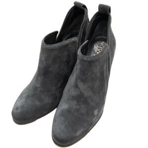 Vince Camuto Gray Suede Heeled Ankle Boots Size 9.5
